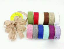 Load image into Gallery viewer, 10 Yards 1.5&quot; Solid Color Linen Ribbon
