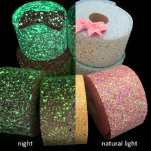 Load image into Gallery viewer, 10 Yards 3&quot; Solid Color Glow In The Dark Ribbon
