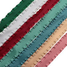 Load image into Gallery viewer, 20 Yards 7/8&quot; Solid Color Double Ruffle Satin Ribbon

