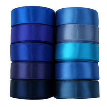 Load image into Gallery viewer, 2 Yards/roll 5/8&quot; Solid Color Satin Ribbon Set
