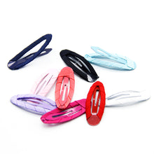 Load image into Gallery viewer, 5 Pcs Solid Color Ribbon Barrettes Hair Clips

