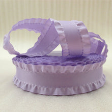 Load image into Gallery viewer, 20 Yards 7/8&quot; Solid Color Double Ruffle Satin Ribbon
