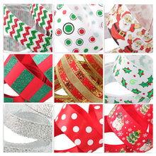 Load image into Gallery viewer, Christmas Theme Grosgrain Ribbon Set

