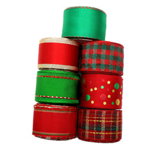 Load image into Gallery viewer, Christmas Theme Grosgrain Ribbon Set
