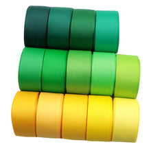 Load image into Gallery viewer, 2 Yards/roll 7/8&quot; Soild Color Grosgrain Ribbon Set
