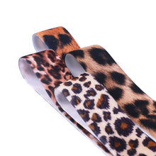 Load image into Gallery viewer, 5 Yards 1&quot; Leopard Velvet Ribbon
