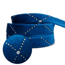 Load image into Gallery viewer, 5 Yards Blue Velvet Ribbon
