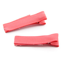 Load image into Gallery viewer, 10 Pcs 45*10mm Solid Ribbon Hair Clips Barrettes
