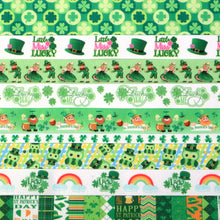 Load image into Gallery viewer, 1 Yard/roll 10 Roll/set St Patricks Printed Ribbon Set Randomly
