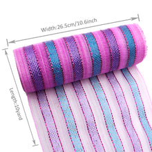 Load image into Gallery viewer, 10 Yards Solid Color Poly Mesh Ribbon
