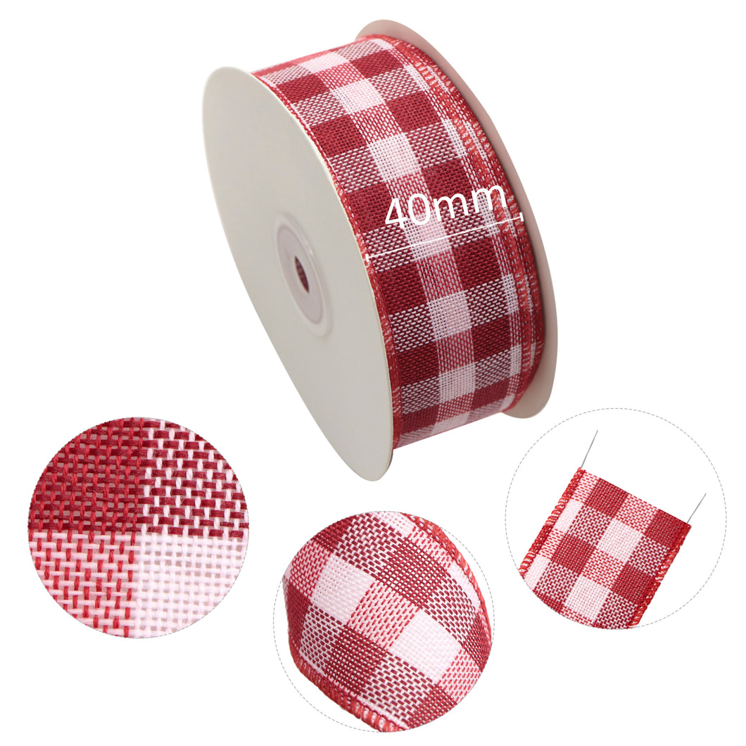 10 Yards Printed Wire Edged Ribbon