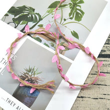 Load image into Gallery viewer, 10 Yards Jute Rope Leaves Ribbon
