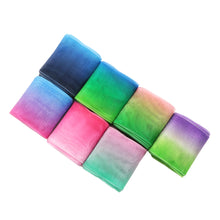 Load image into Gallery viewer, 5 Yards/roll 7 Roll/set Rainbow Gradient Color Organza Ribbon Set

